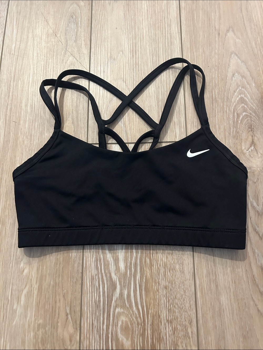 Nike Black Strappy Cross-Back Sports Bra